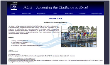 Accepting The Challenge to Excel (ACE)
