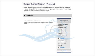 Campus Calendar Program - Version 1.0