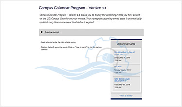 Campus Calendar Program - Version 1.1
