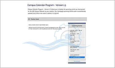 Campus Calendar Program - Version 1.3