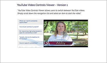 YouTube Video Controls Viewer - V1