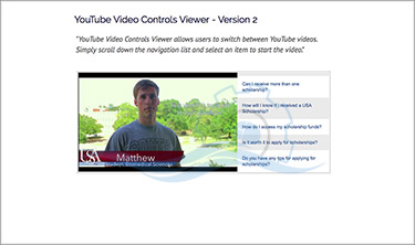YouTube Video Controls Viewer - V2
