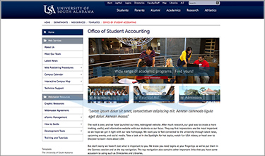 Department Homepage Version 6